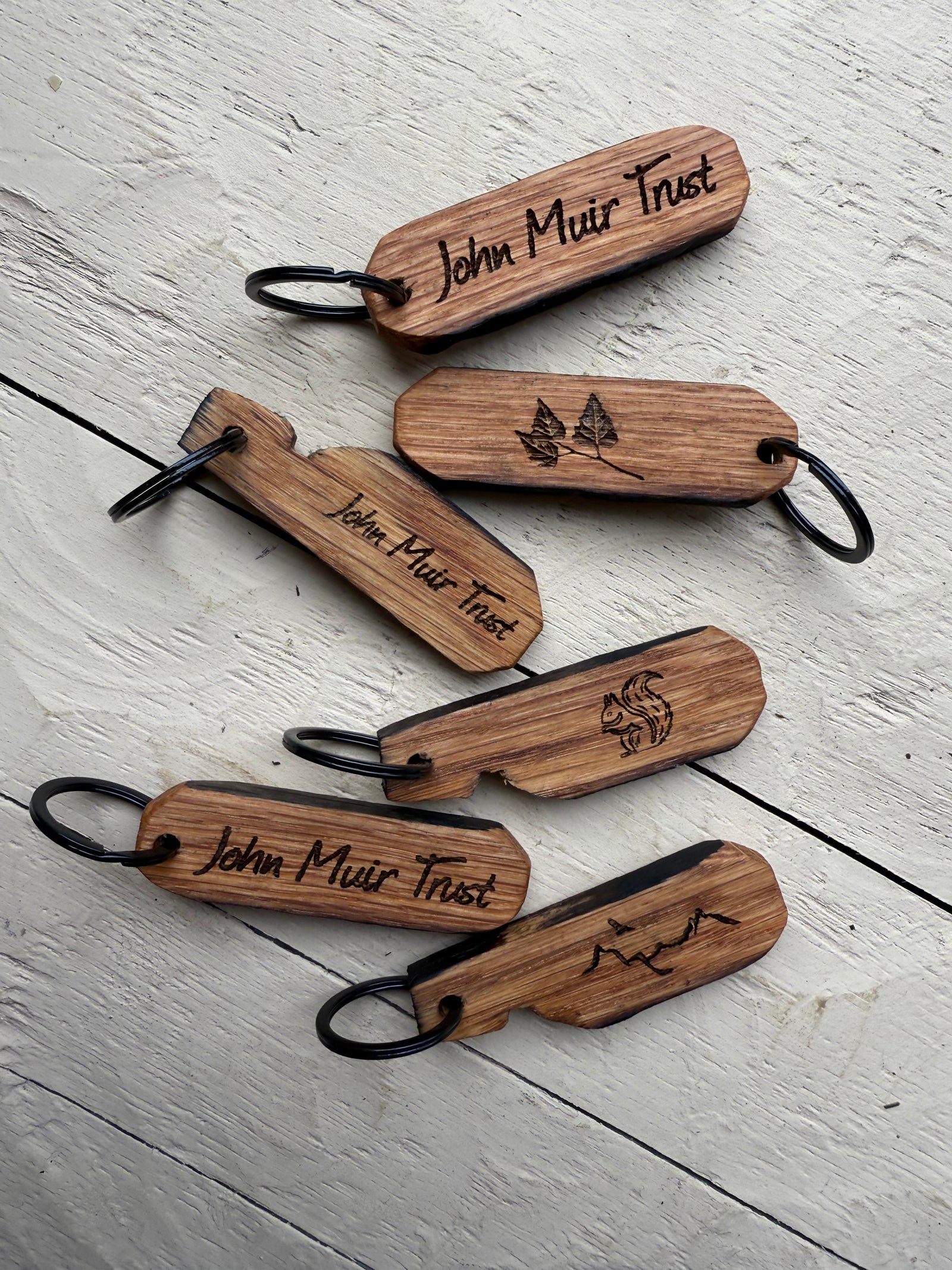 JMT - Oak Barrel Keyring