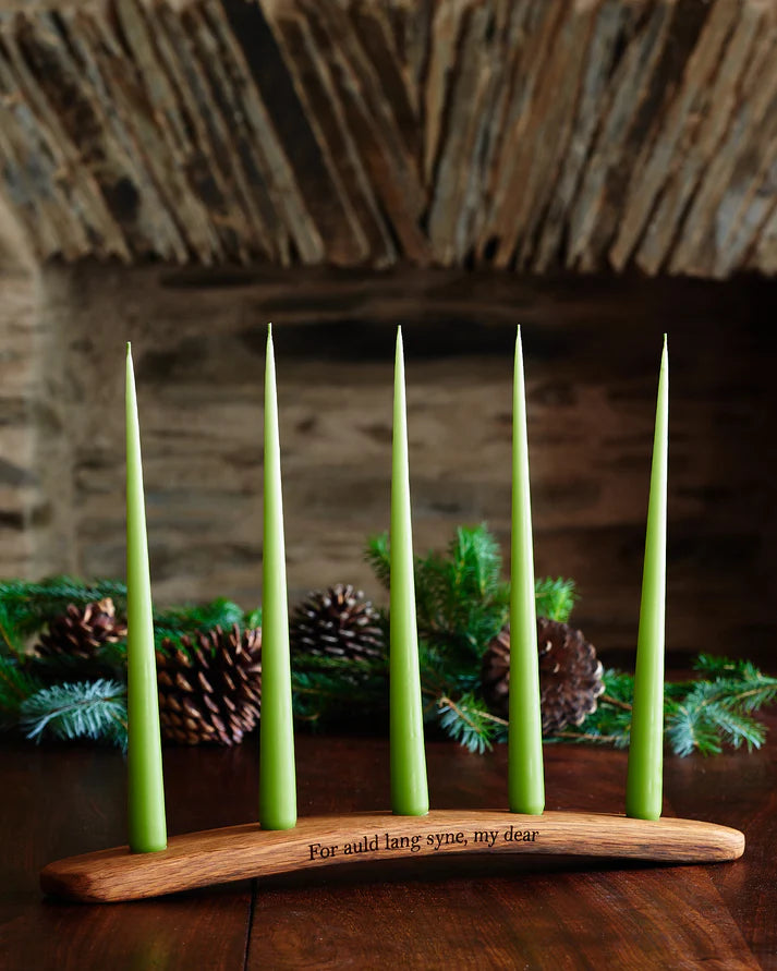 Auld Lang Stave Candle Holder