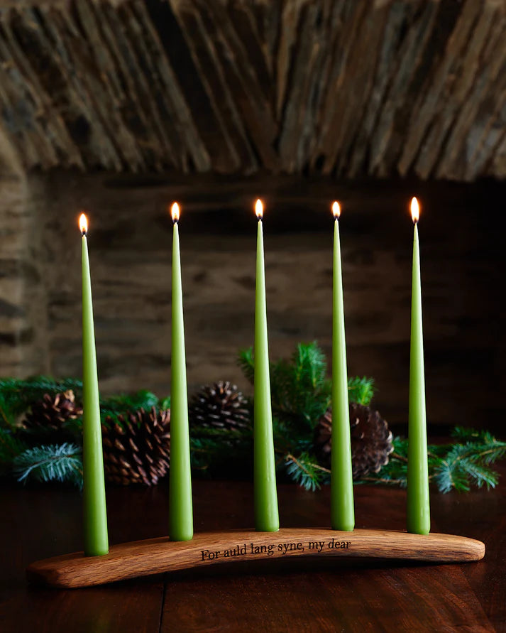 Auld Lang Stave Candle Holder