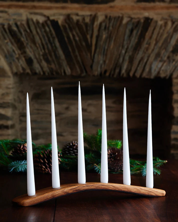 Oak Stave Candle Holders