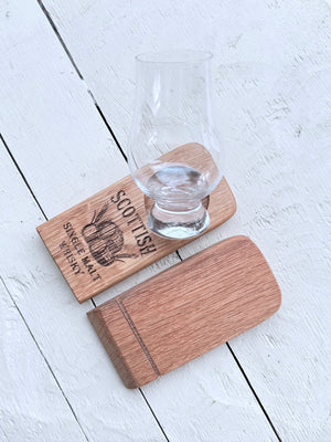 Barrel Oak Glass Holders - Single