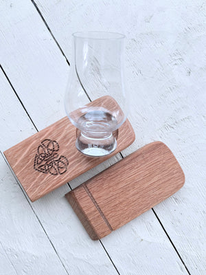 Barrel Oak Glass Holders - Single