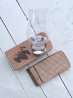 Barrel Oak Glass Holders - Single