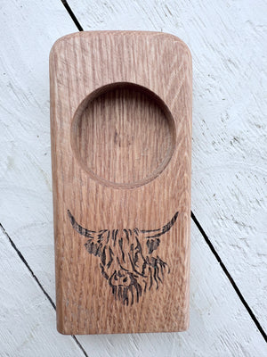 Barrel Oak Glass Holders - Single