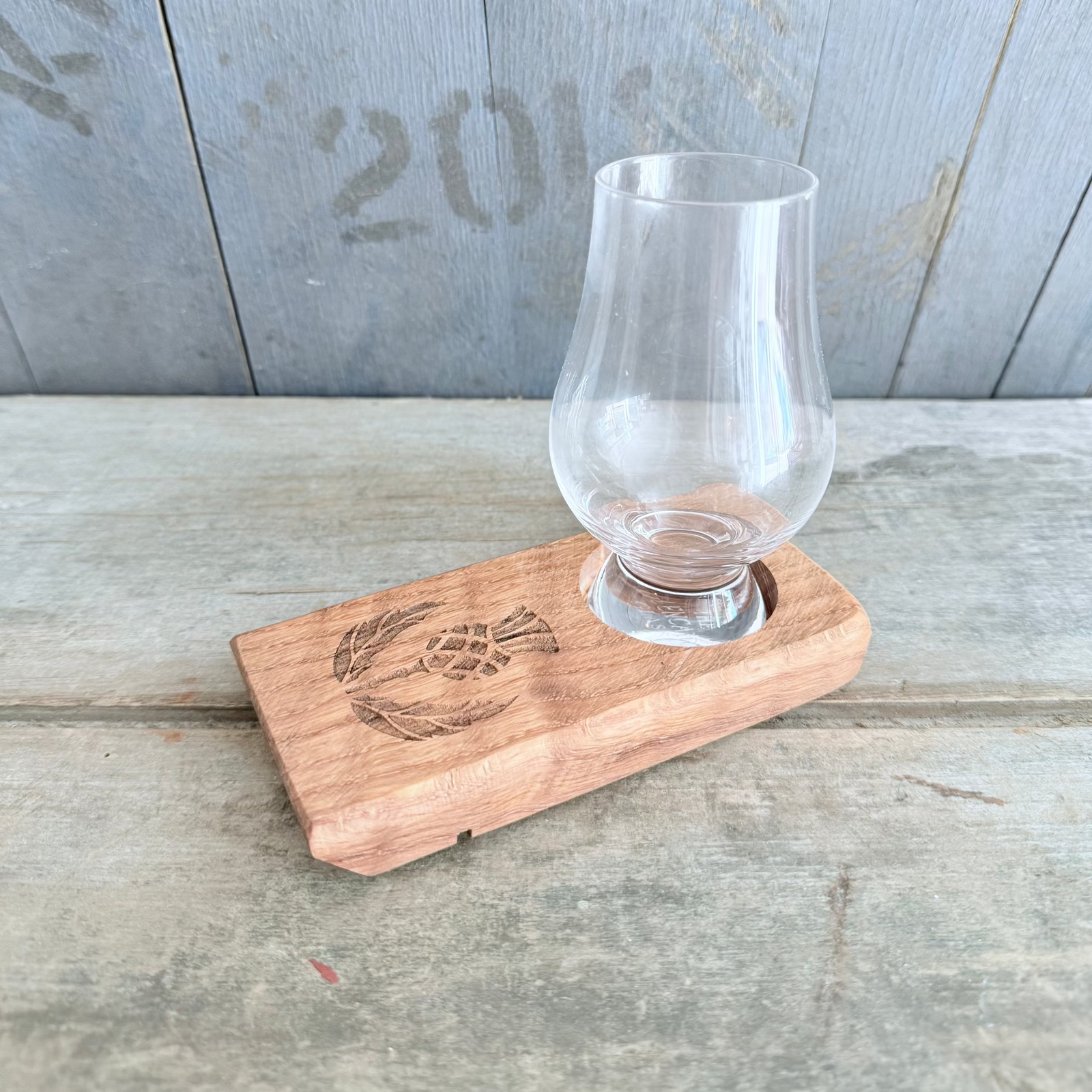 Barrel Oak Glass Holders - Single