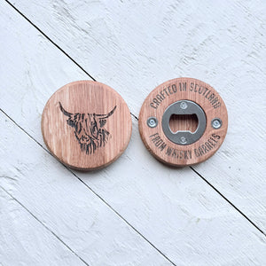 Barrel Oak Bottle Opener Magnets