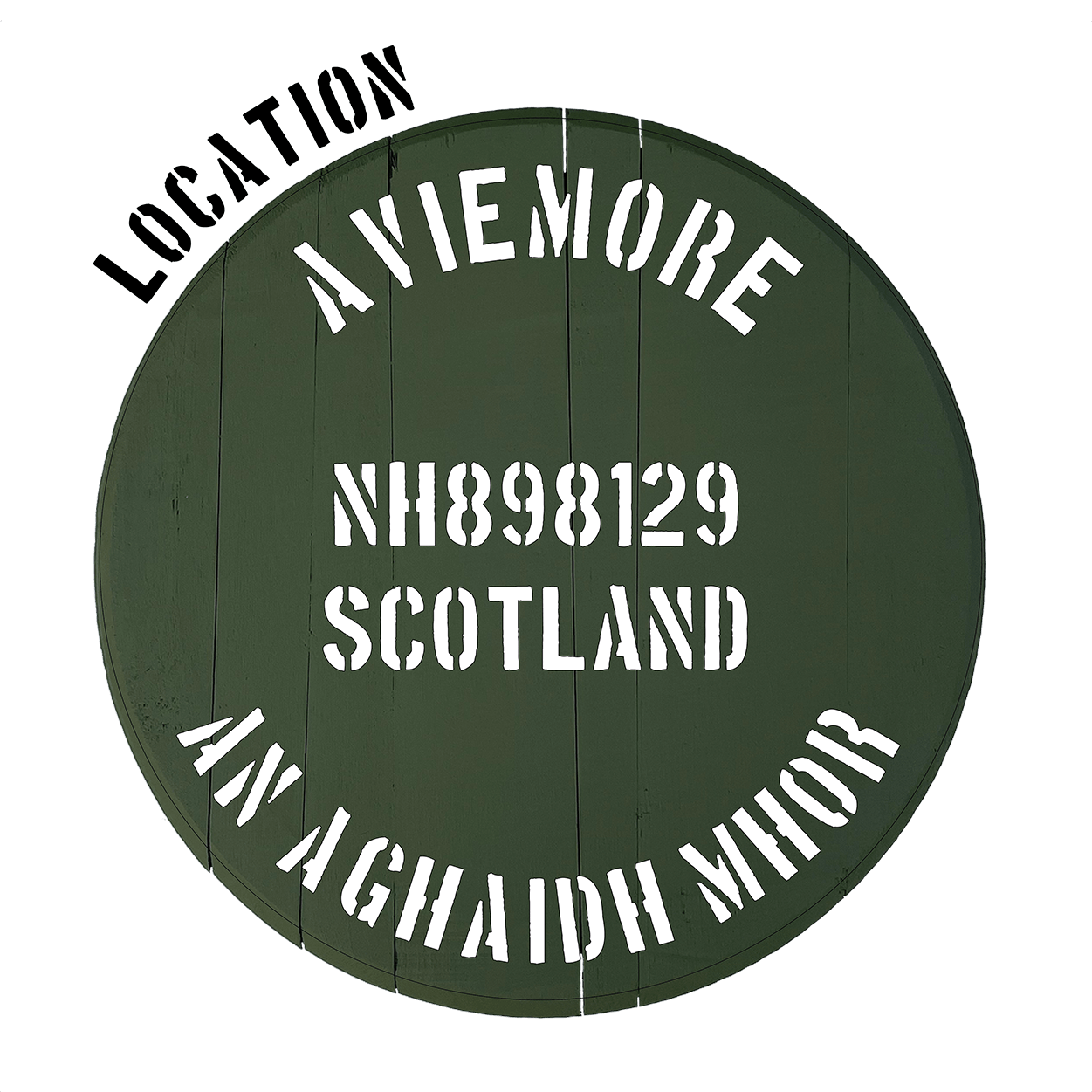 Painted Cask End - Location